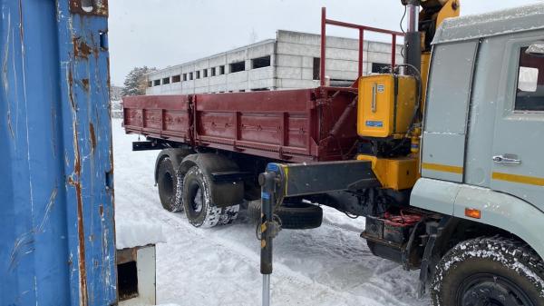 Самосвал Камаз 65117 (СЗАП 3517В)  с КМУ. — фото 5